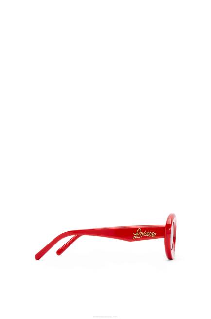 Shiny Red Loop sunglasses in acetate Loewe 84PR1458 Women