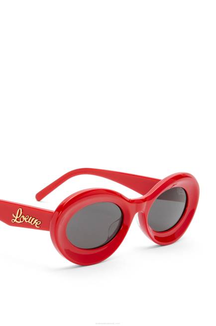 Shiny Red Loop sunglasses in acetate Loewe 84PR1458 Women