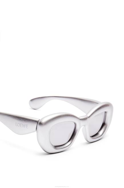 Silver/Grey Inflated butterfly sunglasses in nylon Loewe 84PR1451 Women
