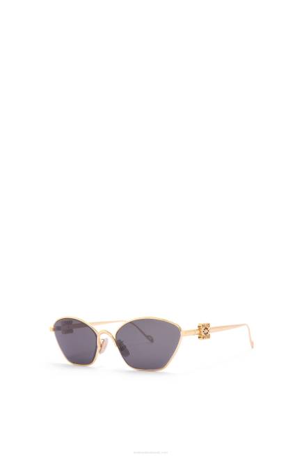 Smoke/Moka Anagram hexagonal sunglasses in metal Loewe 84PR1447 Women