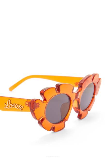 Transparent Orange Flower sunglasses in injected nylon Loewe 84PR1461 Women