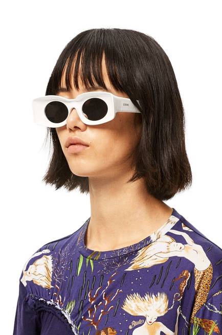 White Paula\'s Ibiza original sunglasses Loewe 84PR1475 Women