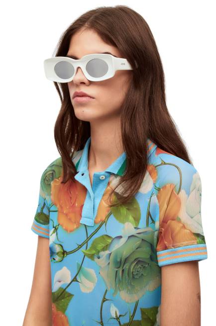 White Paula\'s Ibiza original sunglasses Loewe 84PR1475 Women
