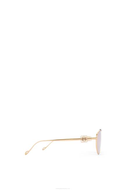 Winter Brown Spoiler new aviator sunglasses in metal Loewe 84PR1448 Women