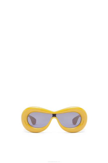Yellow Inflated mask sunglasses in nylon Loewe 84PR1500 Women