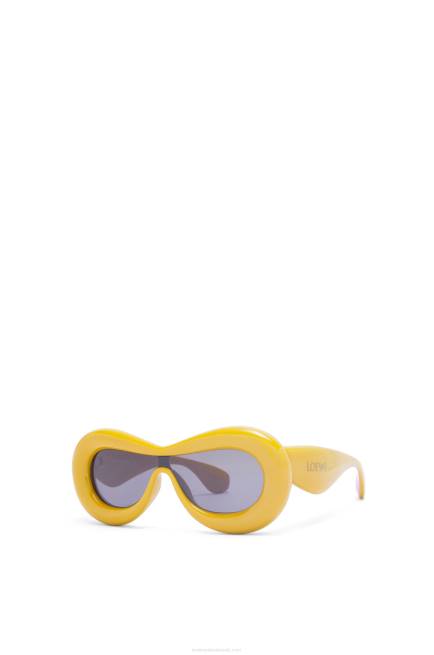 Yellow Inflated mask sunglasses in nylon Loewe 84PR1500 Women