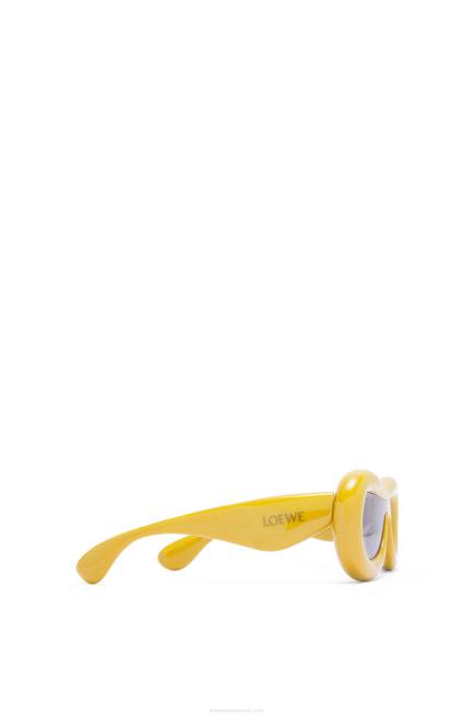 Yellow Inflated mask sunglasses in nylon Loewe 84PR1500 Women