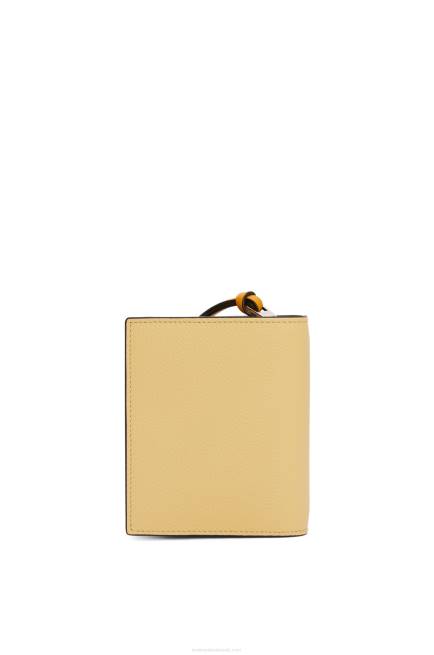 Dark Butter/Mauve Compact zip wallet in soft grained calfskin Loewe 84PR1268 Women
