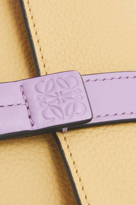 Dark Butter/Mauve Small vertical wallet in soft grained calfskin Loewe 84PR1267 Women