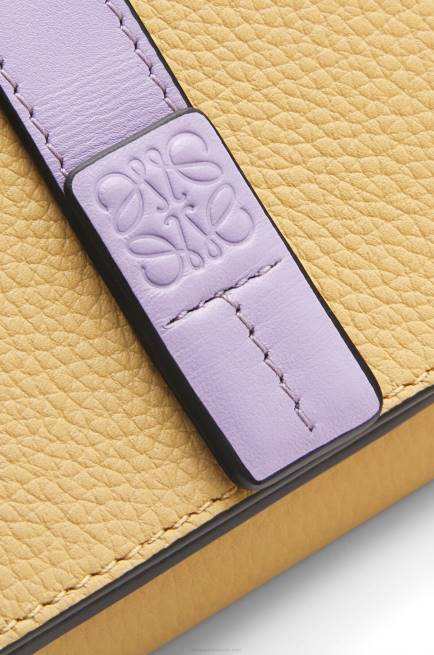 Dark Butter/Mauve Trifold wallet in soft grained calfskin Loewe 84PR1266 Women