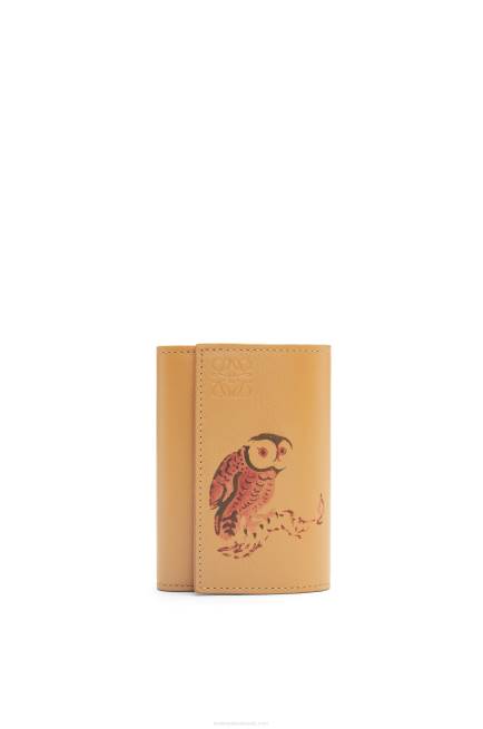Dune Owl small vertical wallet in classic calfskin Loewe 84PR1306 Women