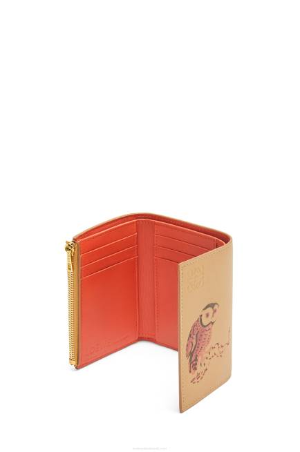 Dune Owl small vertical wallet in classic calfskin Loewe 84PR1306 Women