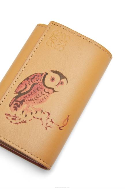 Dune Owl small vertical wallet in classic calfskin Loewe 84PR1306 Women