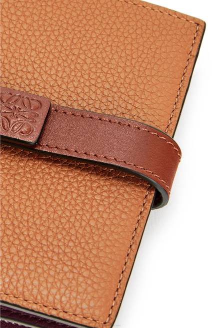 Light Caramel/Pecan Compact zip wallet in soft grained calfskin Loewe 84PR1257 Women