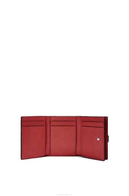 Light Caramel/Pecan Trifold wallet in soft grained calfskin Loewe 84PR1254 Women