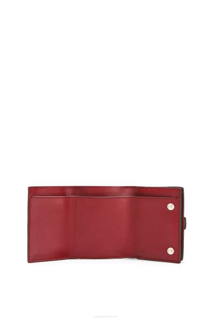 Light Caramel/Pecan Trifold wallet in soft grained calfskin Loewe 84PR1316 Women