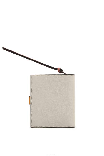 Light Oat/Honey Compact zip wallet in soft grained calfskin Loewe 84PR1222 Women