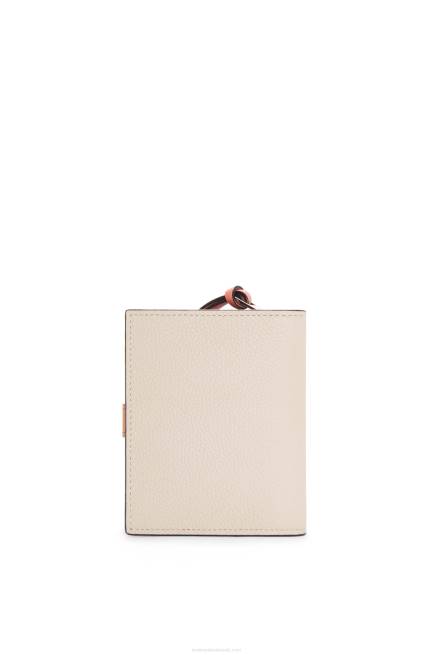 Light Oat/Honey Compact zip wallet in soft grained calfskin Loewe 84PR1222 Women