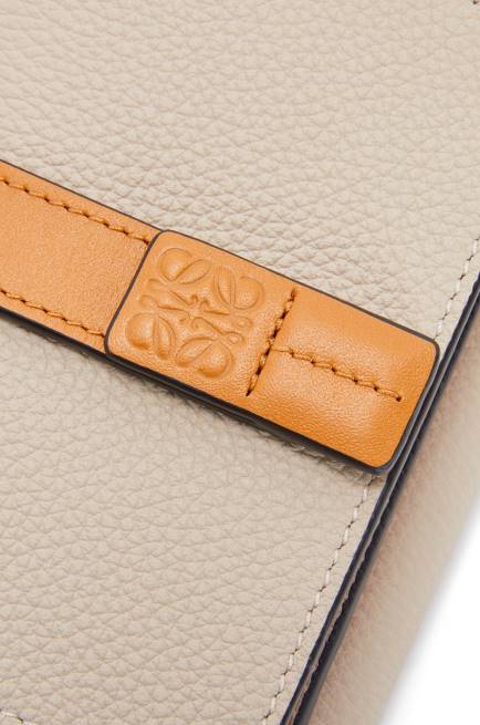 Light Oat/Honey Trifold wallet in soft grained calfskin Loewe 84PR1219 Women