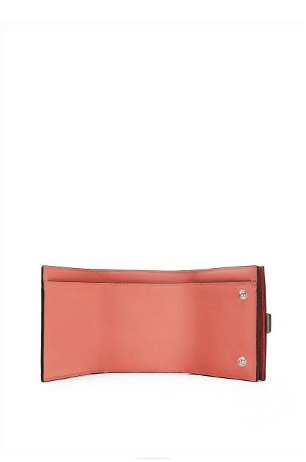 Light Oat/Honey Trifold wallet in soft grained calfskin Loewe 84PR1315 Women