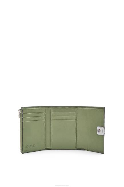 Rosemary Anagram small vertical wallet in pebble grain calfskin Loewe 84PR1249 Women