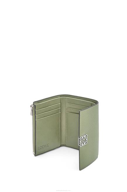 Rosemary Anagram small vertical wallet in pebble grain calfskin Loewe 84PR1249 Women
