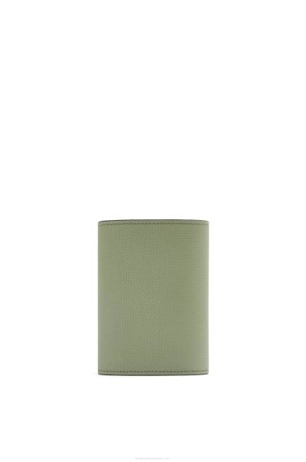 Rosemary Anagram small vertical wallet in pebble grain calfskin Loewe 84PR1249 Women