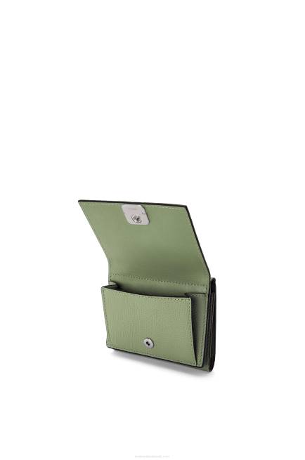 Rosemary Anagram trifold wallet in pebble grain calfskin Loewe 84PR1247 Women