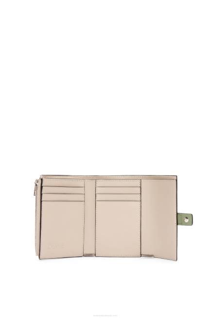 Rosemary/Tan Small vertical wallet in soft grained calfskin Loewe 84PR1225 Women