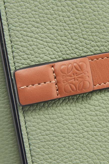 Rosemary/Tan Trifold wallet in soft grained calfskin Loewe 84PR1223 Women