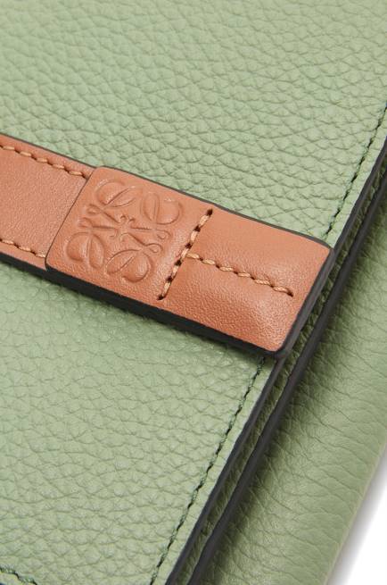 Rosemary/Tan Trifold wallet in soft grained calfskin Loewe 84PR1314 Women