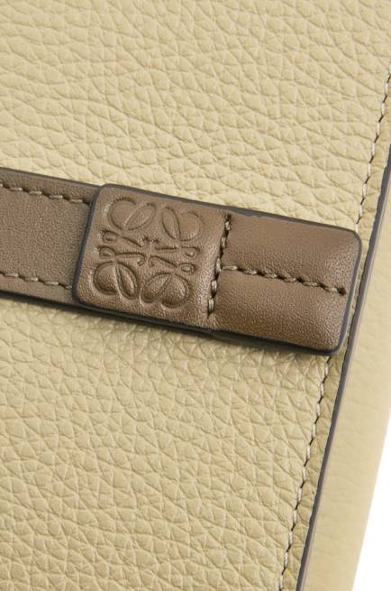 Sage Green/Dark Khaki Green Trifold wallet in soft grained calfskin Loewe 84PR1209 Women