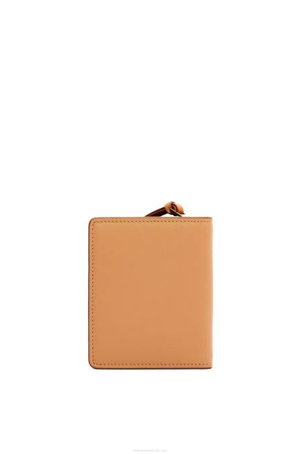 Warm Desert Frog compact zip wallet in classic calf Loewe 84PR1305 Women