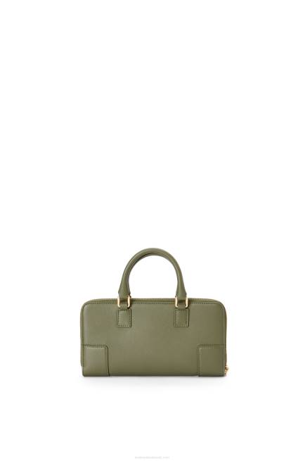 Avocado Green Amazona Pouch in nappa calfskin Loewe 84PR281 Women