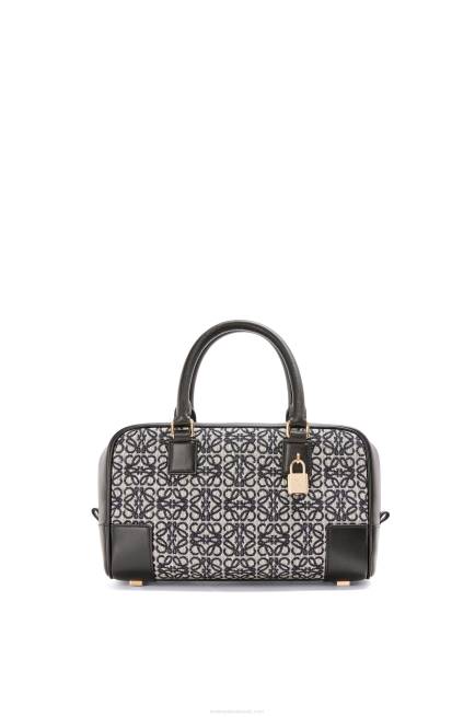 Navy/Black Amazona 23 in Anagram jacquard and calfskin Loewe 84PR150 Women