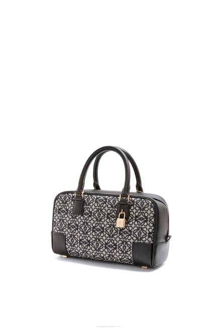 Navy/Black Amazona 23 in Anagram jacquard and calfskin Loewe 84PR150 Women