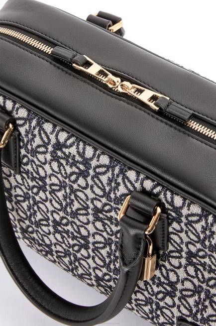 Navy/Black Amazona 23 in Anagram jacquard and calfskin Loewe 84PR150 Women