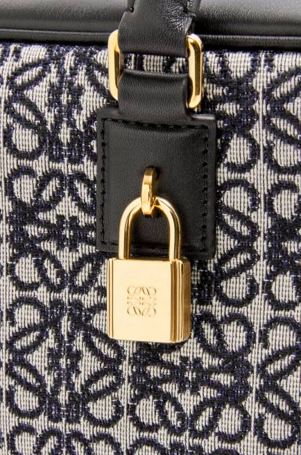 Navy/Black Amazona 23 in Anagram jacquard and calfskin Loewe 84PR150 Women