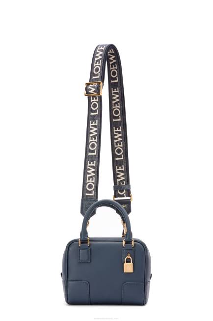 Onyx Blue Amazona 16 Square bag in nappa calfskin Loewe 84PR158 Women