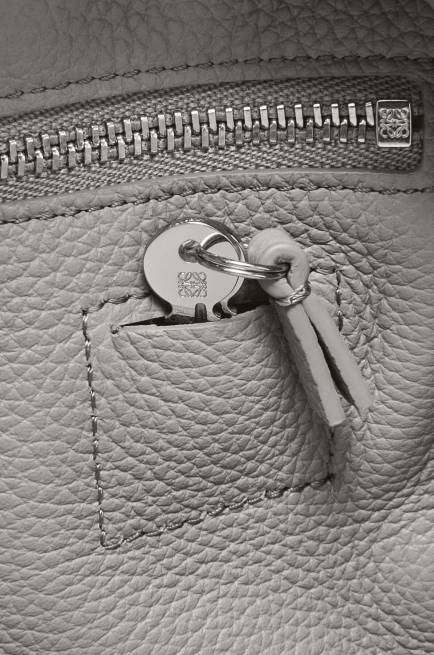 Pearl Grey Amazona 23 bag in soft grained calfskin Loewe 84PR133 Women