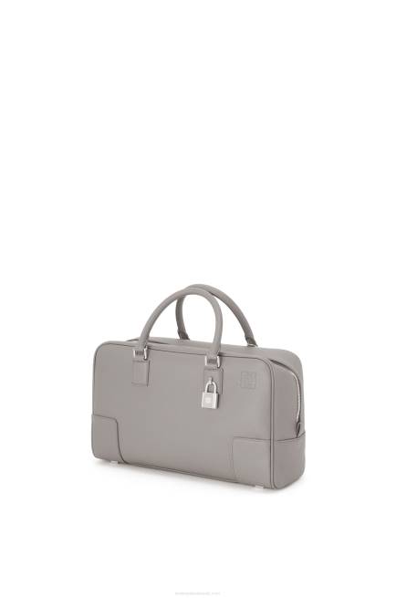 Pearl Grey Amazona 28 bag in soft grained calfskin Loewe 84PR134 Women