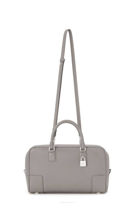 Pearl Grey Amazona 28 bag in soft grained calfskin Loewe 84PR134 Women
