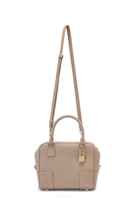 Sand Amazona 19 square bag in soft grained calfskin Loewe 84PR155 Women