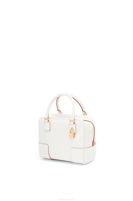 Soft White Amazona 19 square bag in soft grained calfskin Loewe 84PR152 Women