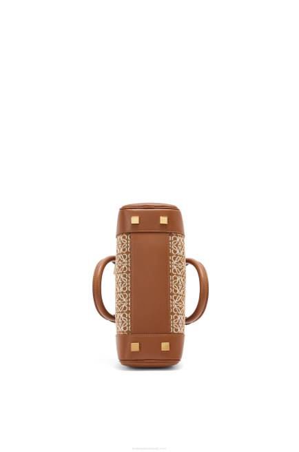 Tan/Pecan Amazona 23 in Anagram jacquard and calfskin Loewe 84PR162 Women