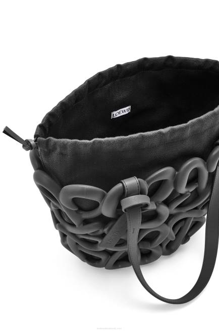 Black Anagram inflated basket in light foam rubber Loewe 84PR113 Women