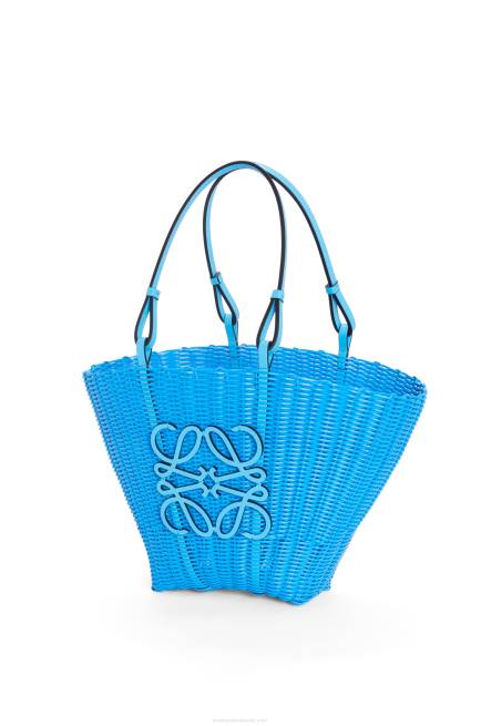 Sky Blue Mermaid basket bag in plastic and calfskin Loewe 84PR60 Women