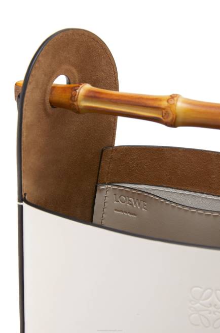 Soft White Bamboo bucket bag in calfskin Loewe 84PR178 Women