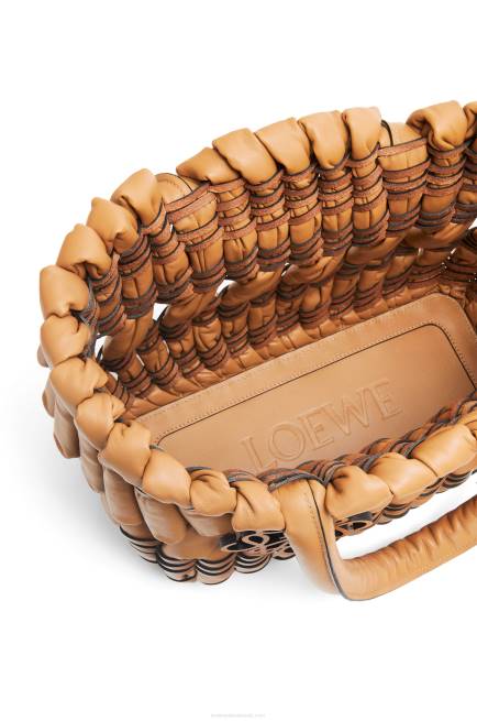 Warm Desert Small Tubular Basket in nappa lambskin Loewe 84PR93 Women