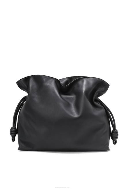 Black Large Flamenco clutch in nappa calfskin Loewe 84PR411 Women